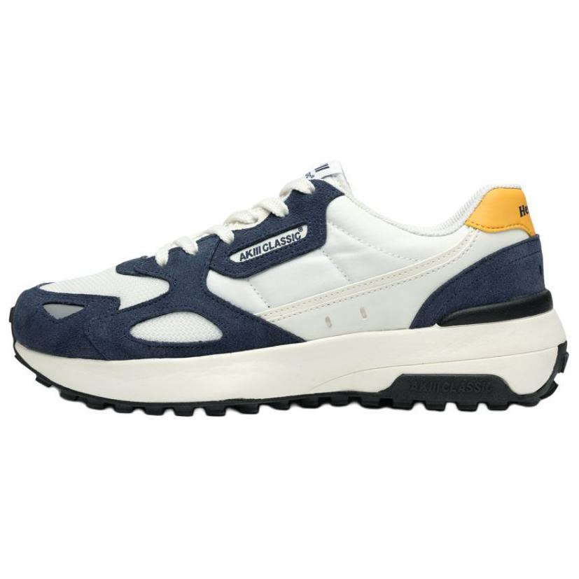 

Кроссовки AKIII CLASSIC Lifestyle Shoes Unisex Low-top White/dark Blue/yellow, белый/синий