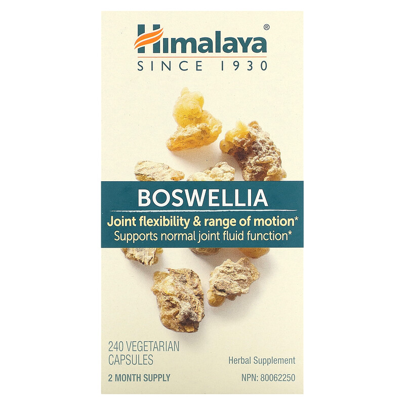 

Himalaya, Босвеллия, 250 мг, 240 вегетарианских капсул (125 в каждой капсуле)
