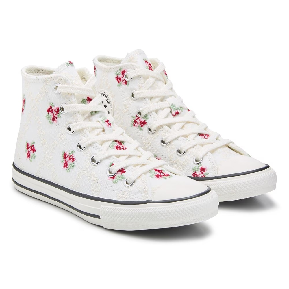 

Детские кеды высокие Chuck Taylor All Star от Converse для малышей, white/floral