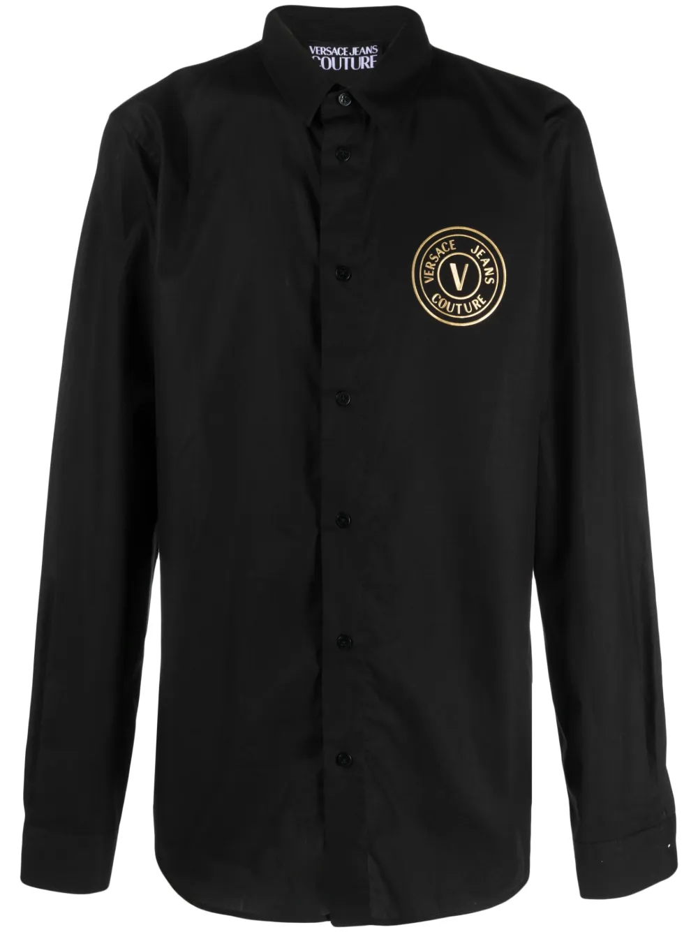 

Рубашка с логотипом Versace Jeans Couture, черный