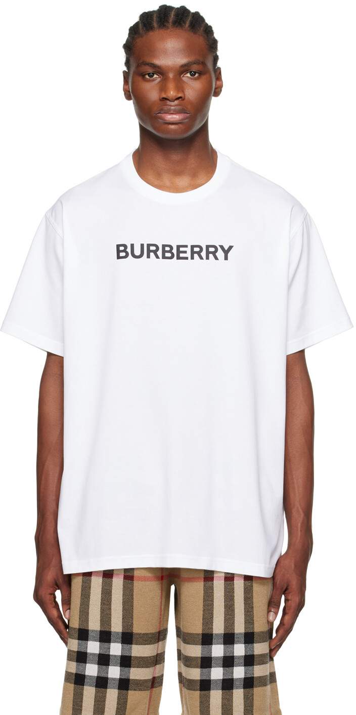 

Связанная футболка Burberry, белый