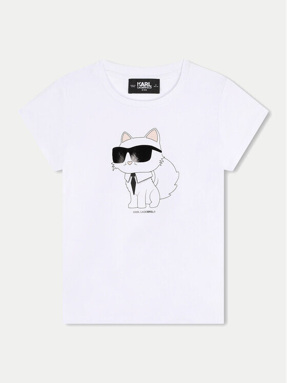 

Футболка стандартного кроя Karl Lagerfeld Kids, белый