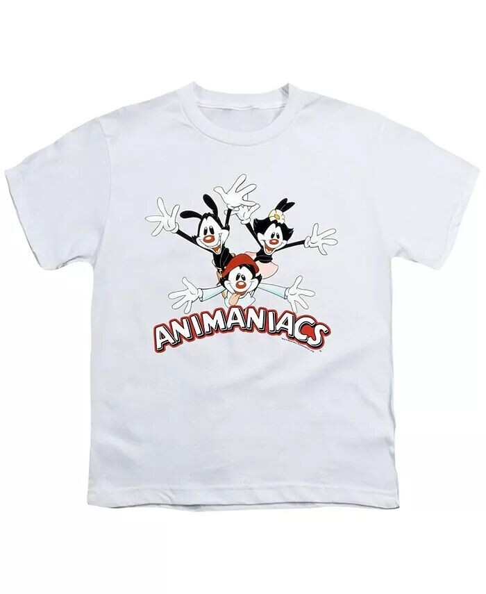 

Футболка/футболка для мальчиков Trio с коротким рукавом Animaniacs, белый