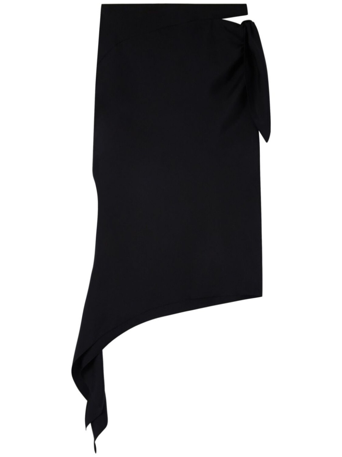 

Courrèges юбка миди Knot Slash, черный