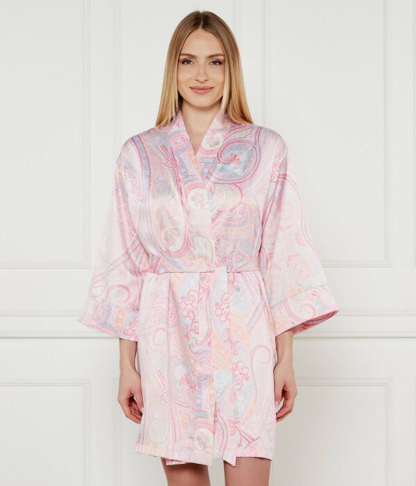 

Атласный халат Regular fit Lauren Ralph Lauren, розовый