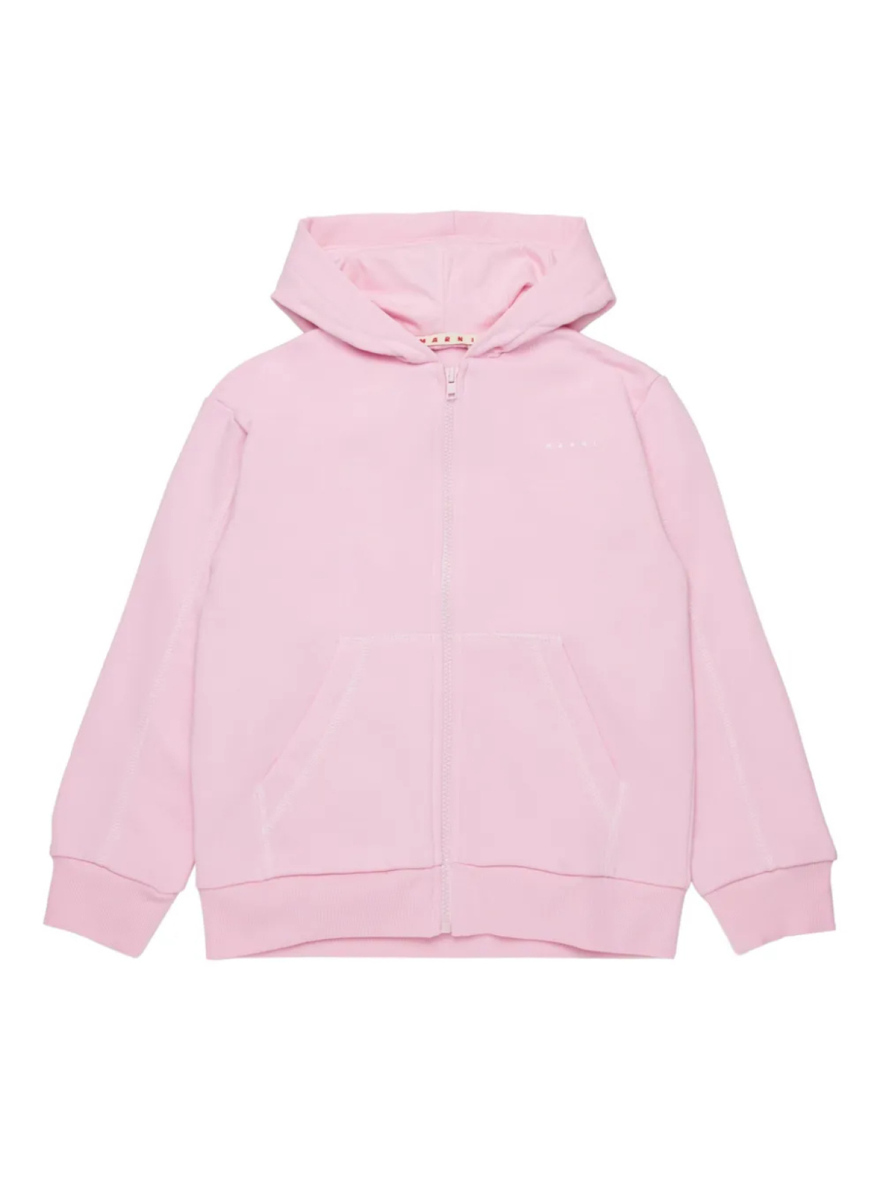 

Толстовка с капюшоном на молнии Marni Kids, розовый