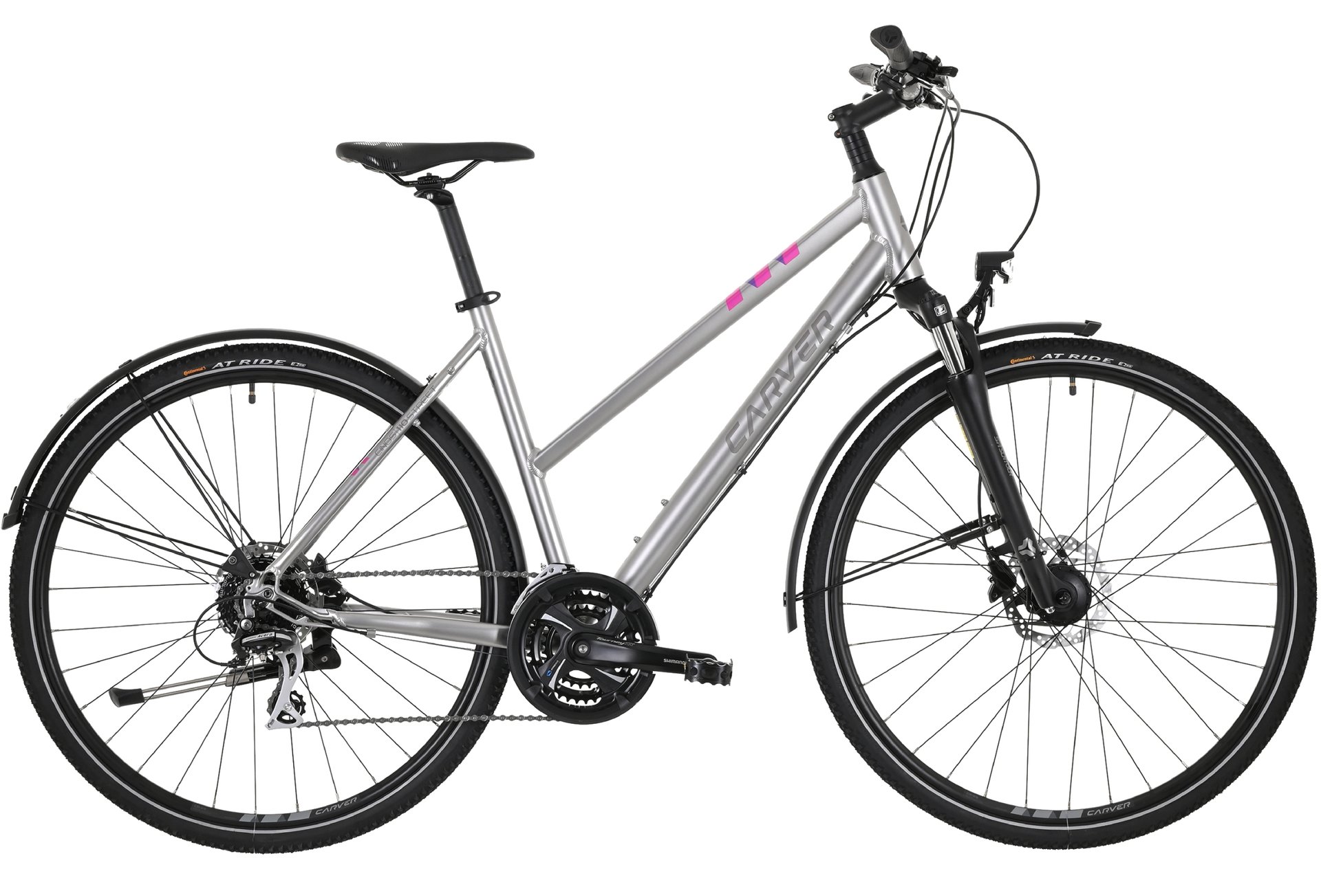 

Кроссовый велосипед Carver Cinos Street 110 - 28 дюймов - Damen Sport - 2024, цвет Grau|midgrey darksilver pink, Серый, Кроссовый велосипед Carver Cinos Street 110 - 28 дюймов - Damen Sport - 2024, цвет Grau|midgrey darksilver pink