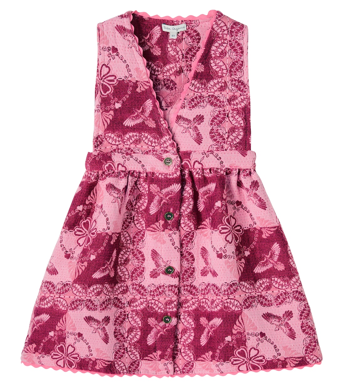 

Платье Нина из хлопковой смеси, вышитое вручную Bebe Organic, Rose Bandana