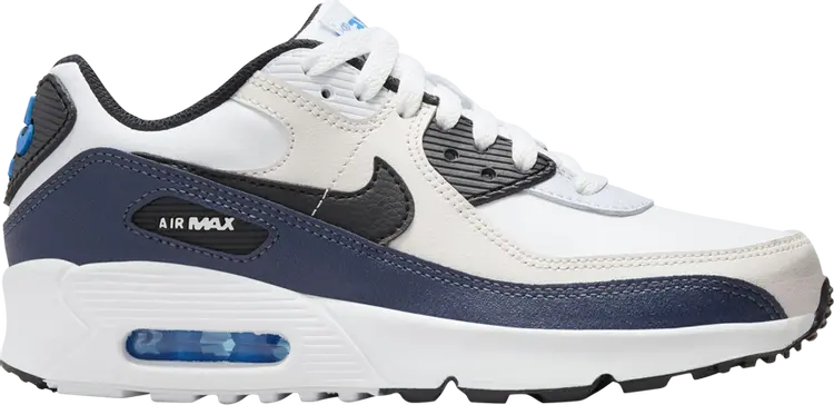 

Кроссовки Air Max 90 Leather GS 'Phantom Thunder Blue', белый