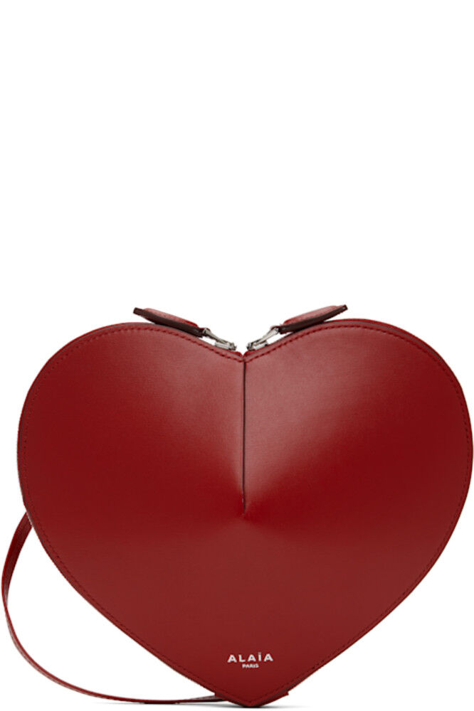 

Сумка из телячьей кожи «Le Coeur» красного цвета ALAÏA