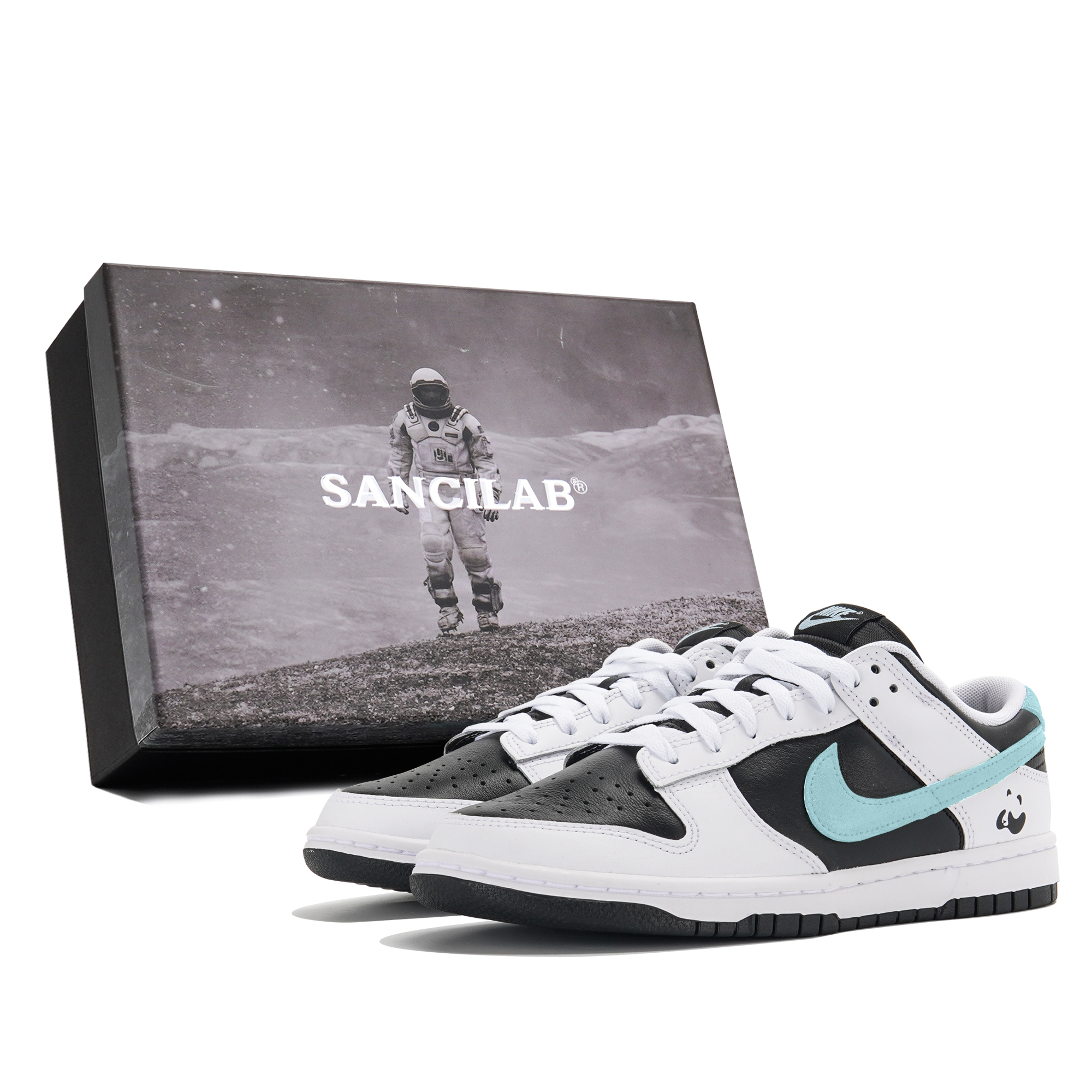 

Nike Кроссовки для скейтбординга Dunk Anti Slip, износостойкие, мужские, черные, синие