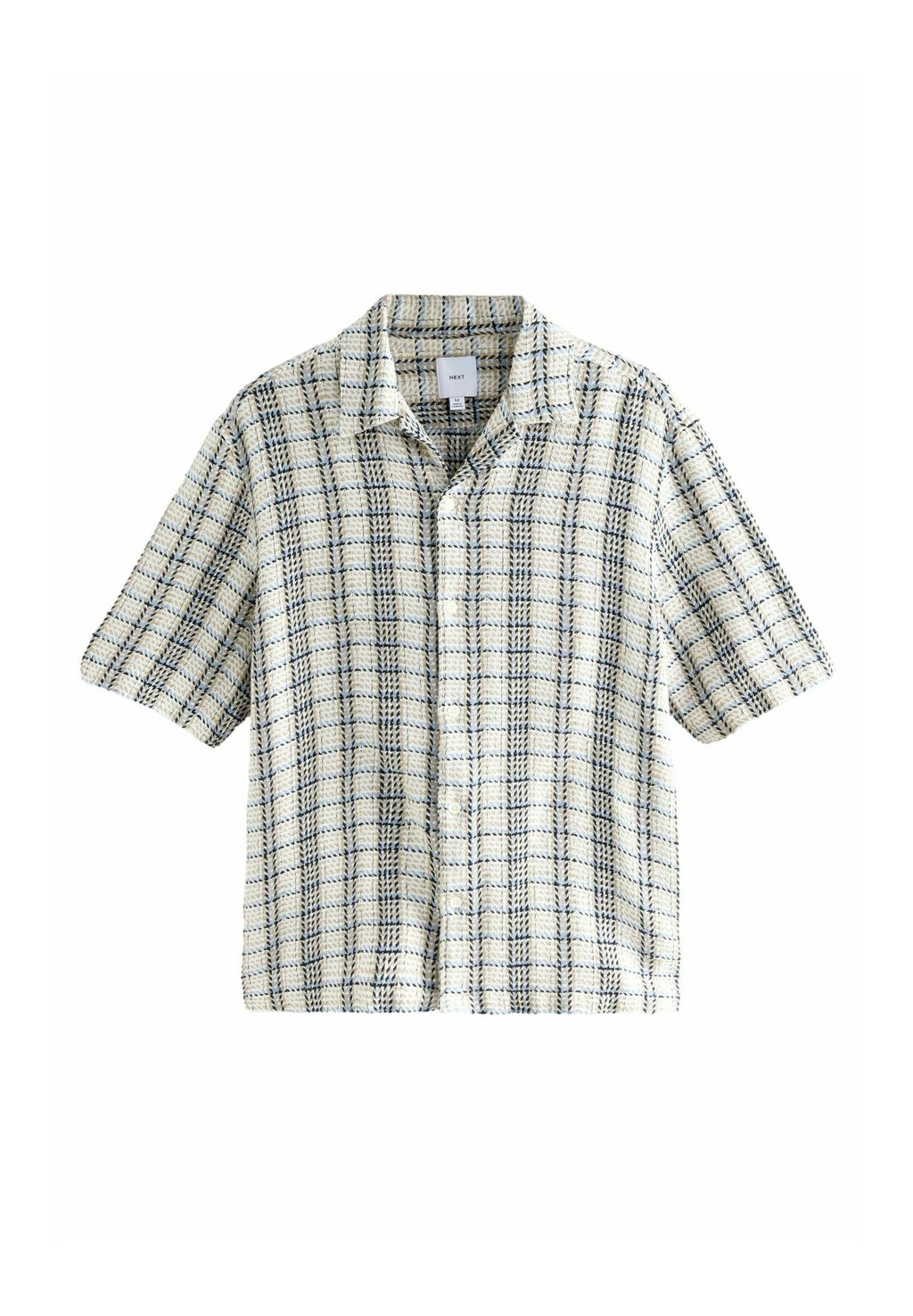 

Рубашка TEXTURED CHECK SHORT SLEEVE Next, кремовый