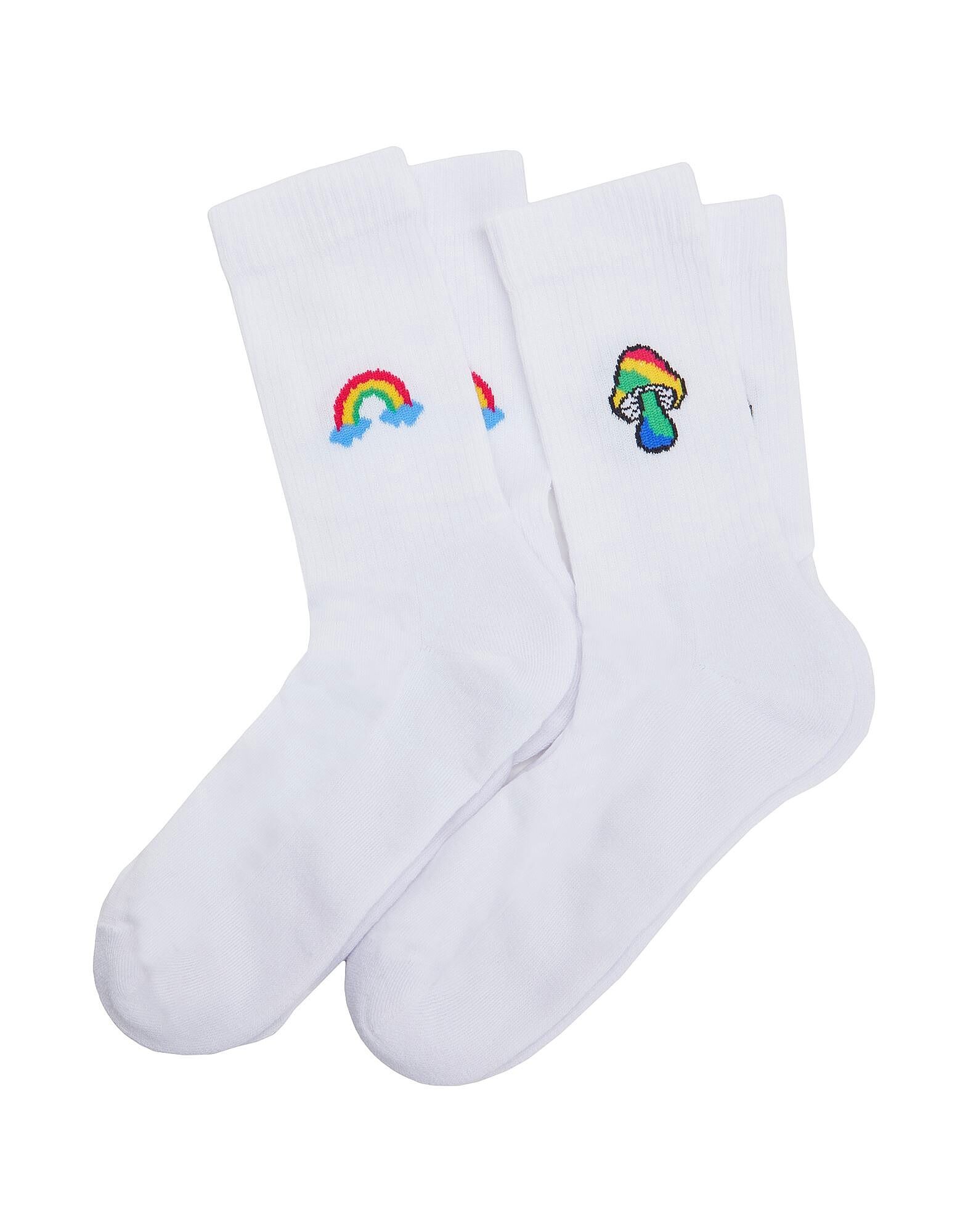 

Комплект носков 2-Pack Organic Cotton Patch Socks 8 By Yoox, белый