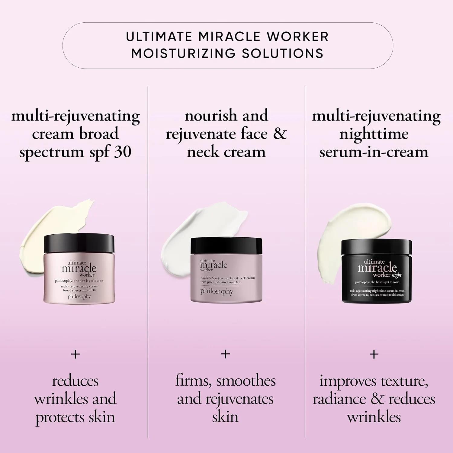 Крем для лица SPF30 PHILOSOPHY Ultimate miracle worker увлажняющий с и инкапсулированным ретинолом для упругой и — фото 3