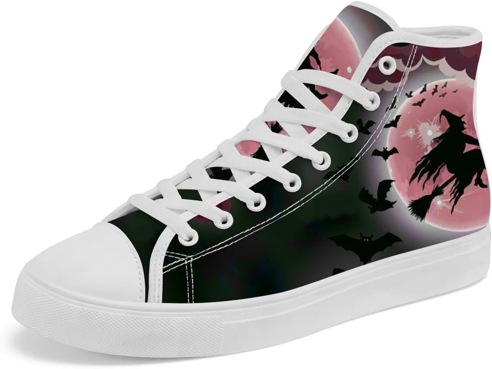 

Кеды Chebing Witch высокие на шнуровке из холщовой ткани, повседневная обувь для мужчин и женщин, красный