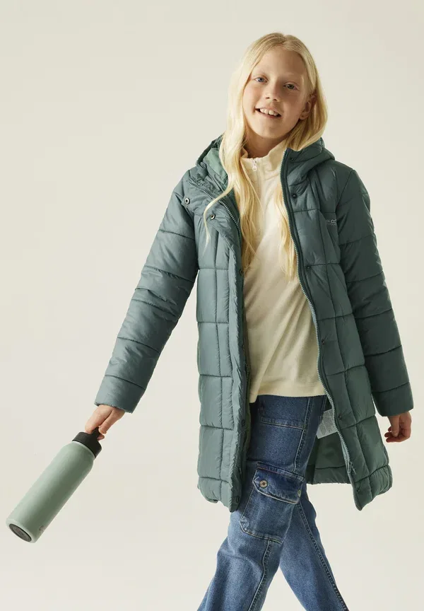 Куртка Embrie longline water repellent padded jacket quilted jackets winter coat Regatta, зелёный