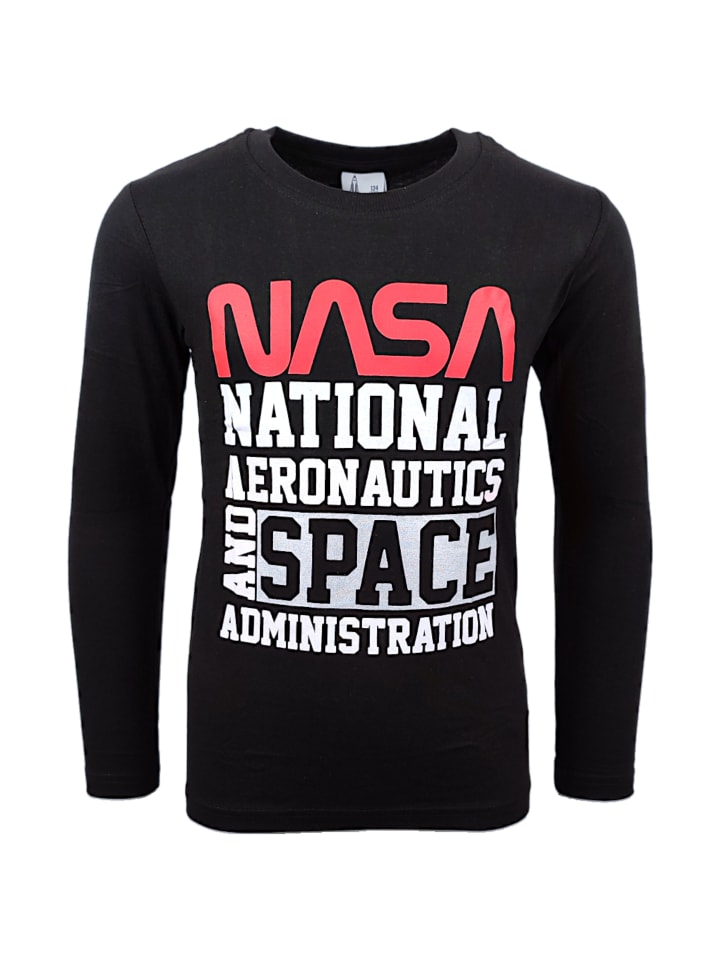 

Рубашка с длинным рукавом Nasa, черный