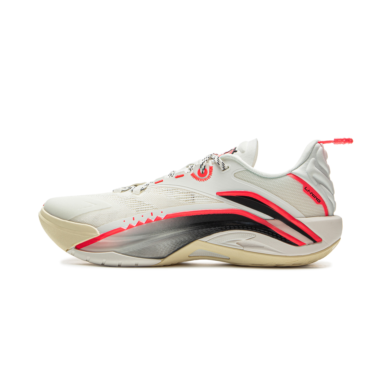 

LINING Износостойкие кроссовки для баскетбола с низким верхом и поддержкой Rebound Grip, мужские, цвет шампанского, белые