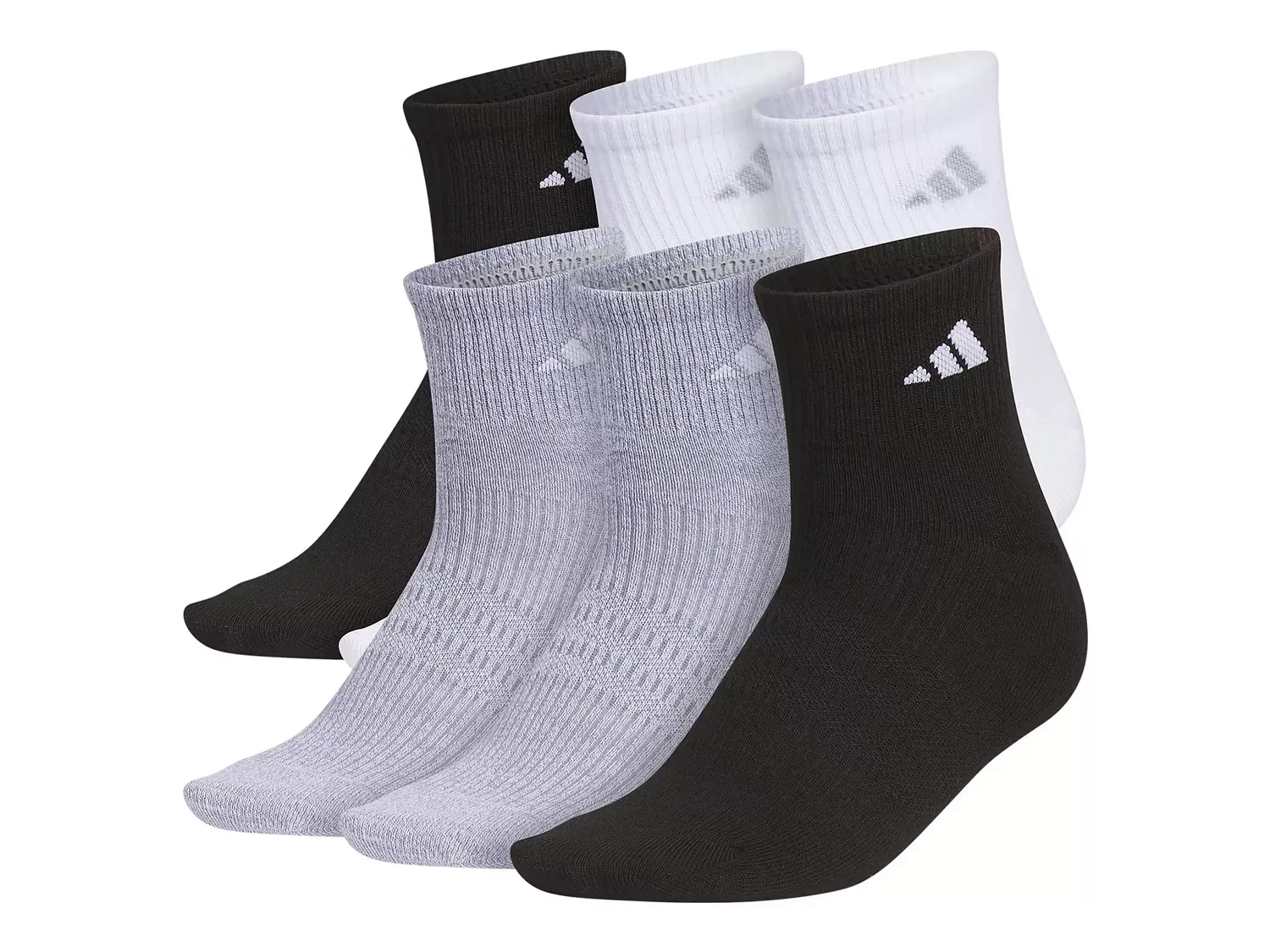 

Женские носки до щиколотки Superlite 3.0 - набор 6 пар Adidas, Black/White/Grey
