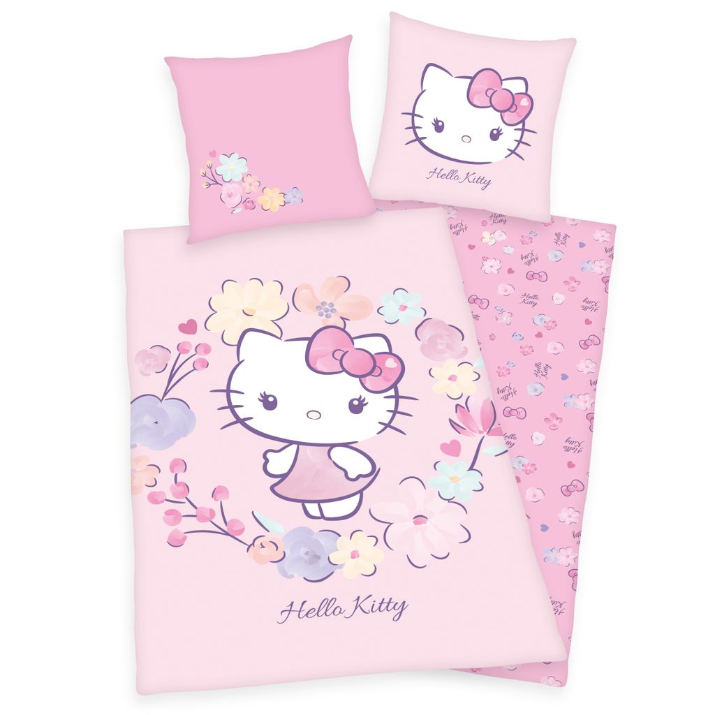 

Постельное белье «Hello Kitty»/детское постельное белье, 100% хлопок (фланель), 80х80 см + 135х200 см Herding