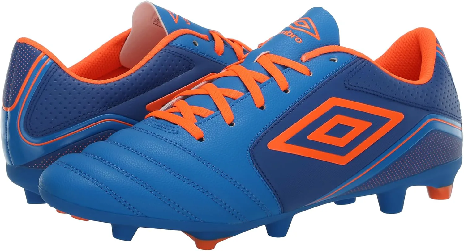 Мужские бутсы Umbro Classico 12 FG, оранжевый/синий — фото 4