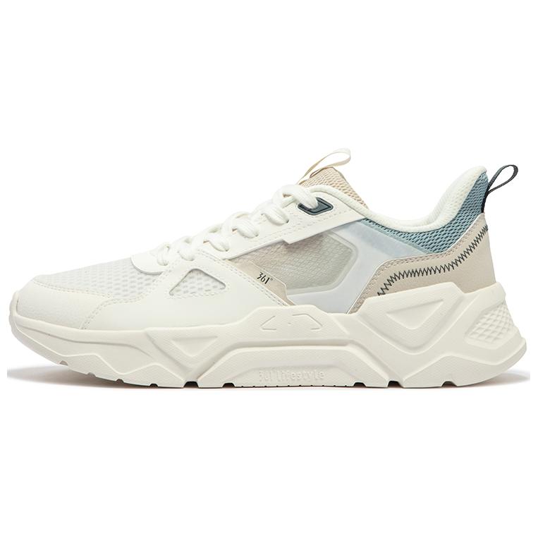 

361° Износостойкие мужские низкие кеды бежево-голубые белые, цвет White Beige Blue