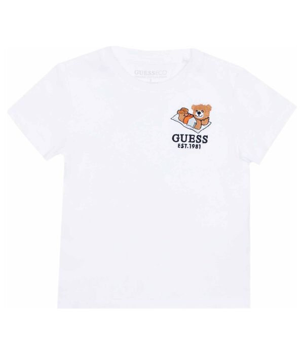 

Футболка детская Guess с вышивкой, белый