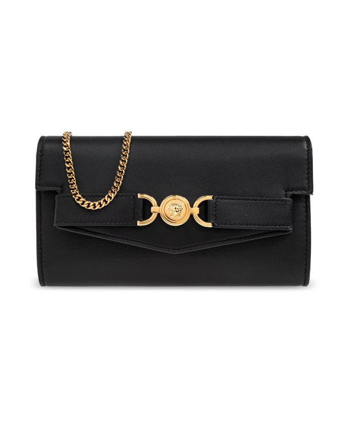 

Кожаный кошелек Versace, черный