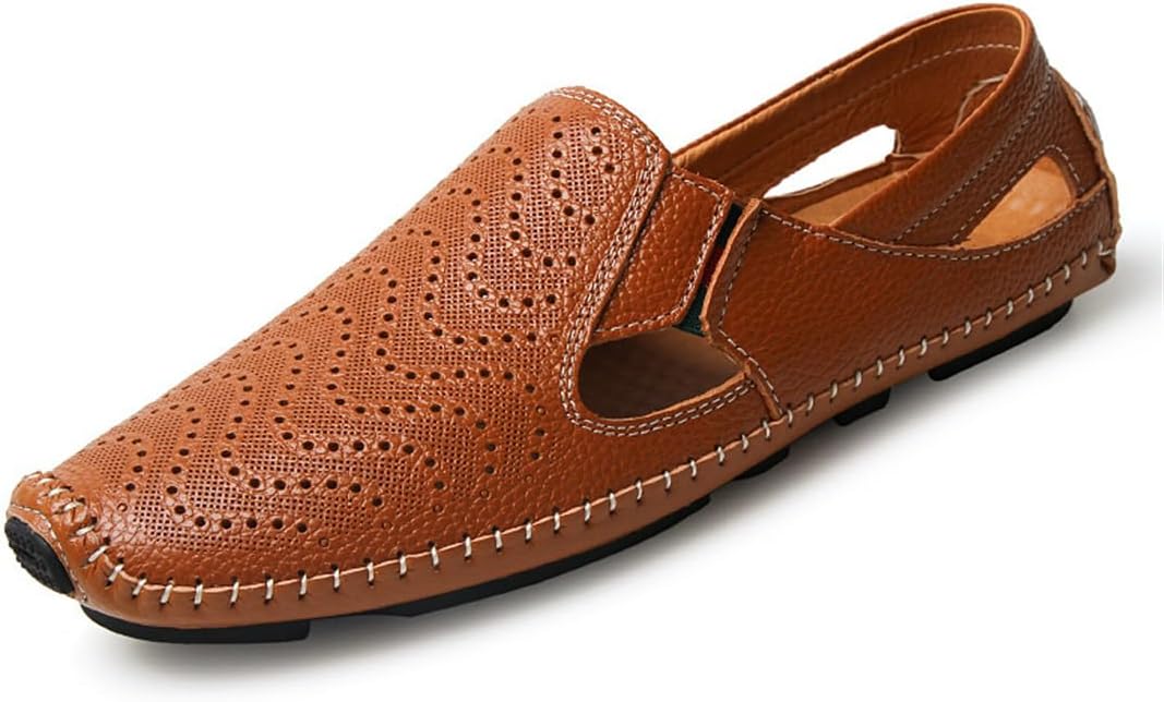 

Кожаные сандалии для мужчин Swzec, коричневый