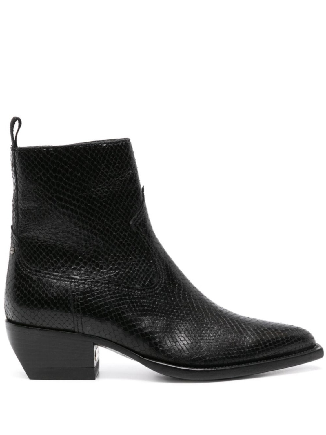 

Golden Goose ботильоны из кожи с эффектом змеиной кожи, черный