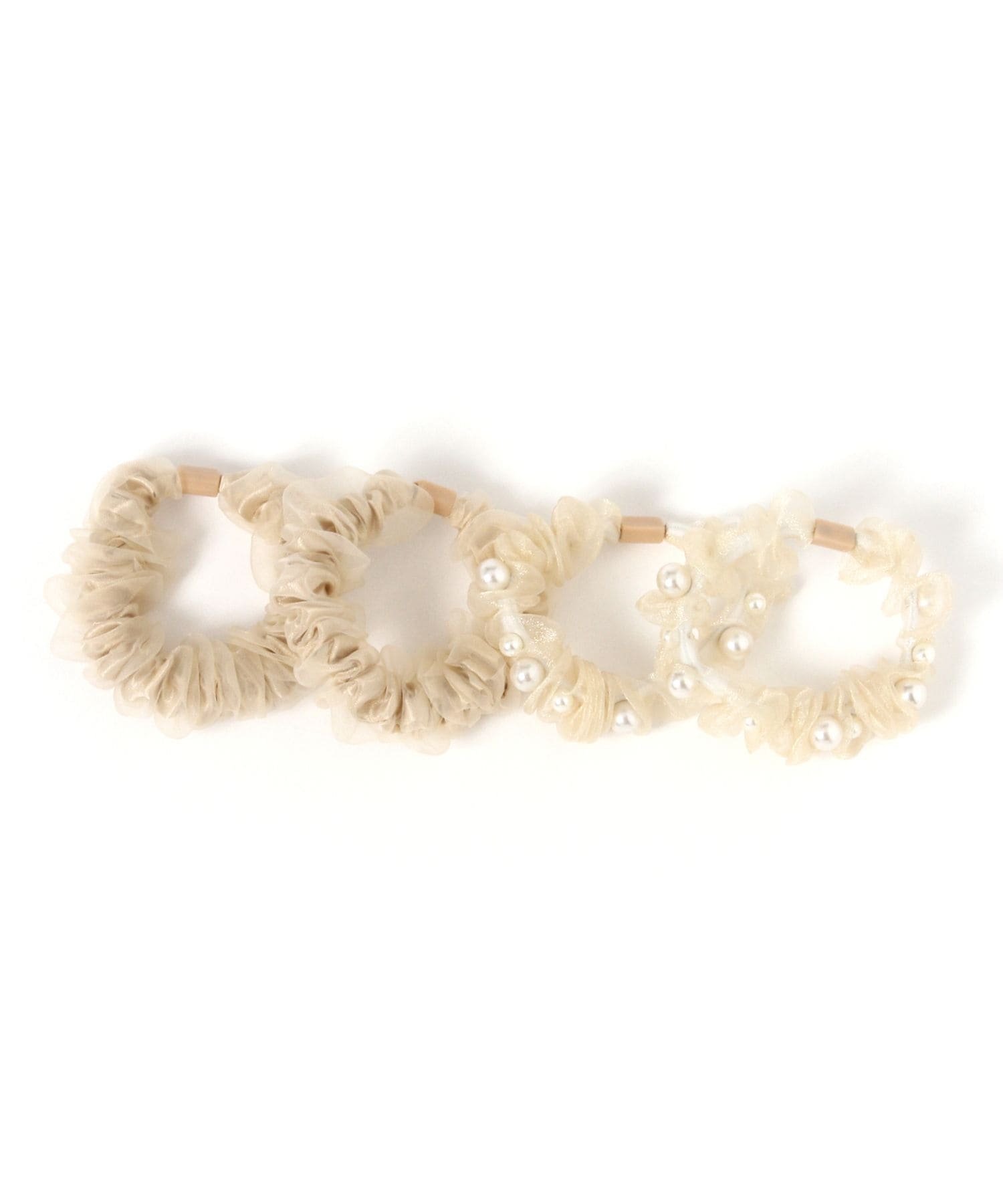 Набор из 4 резиновых изделий разных цветов / 642629 Global Work, Beige Pearl 05