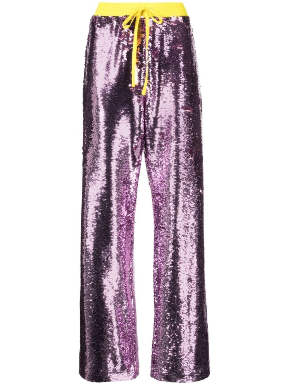 

Mira Mikati прямые брюки с пайетками, розовый
