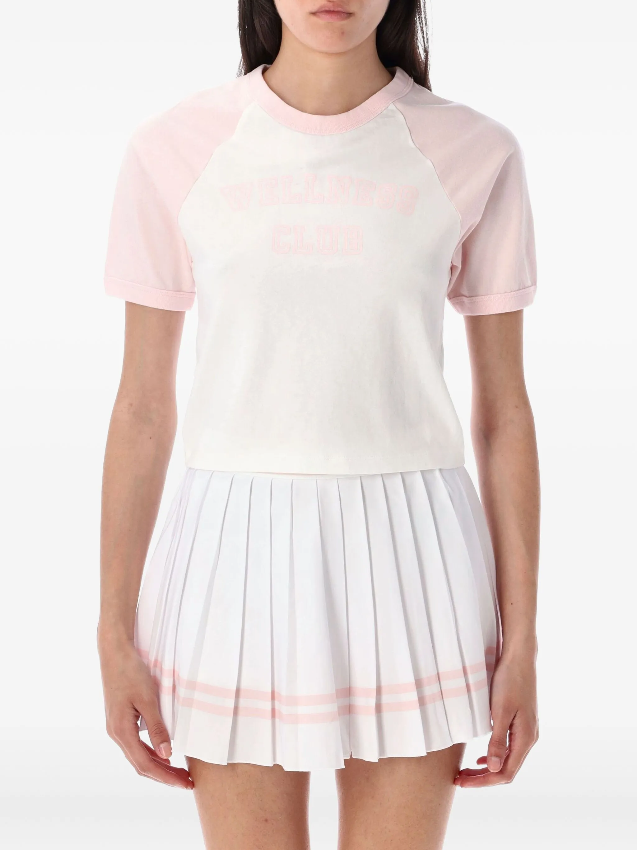 

Футболка Wellness Club с рукавами реглан Sporty & Rich, бежевый