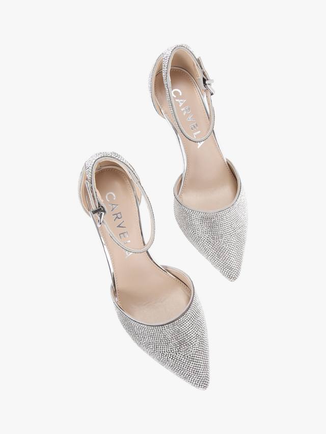 Блестящие украшенные туфли-лодочки Carvela, серебряный — фото 3