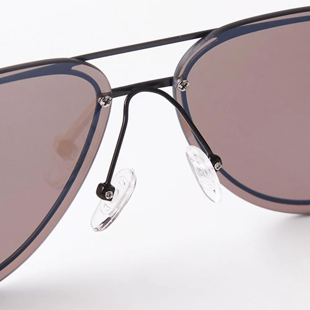 

Ретро-классические солнцезащитные очки с двойной перемычкой для мужчин и женщин, винтажные, модные, с зеркальными линзами, увеличенного размера TKKTLLT, C4