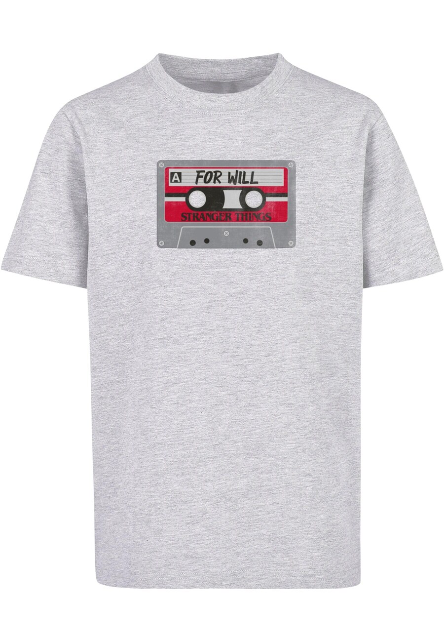 

Рубашка ABSOLUTE CULT Stranger Things - Cassette For Will, пятнистый серый