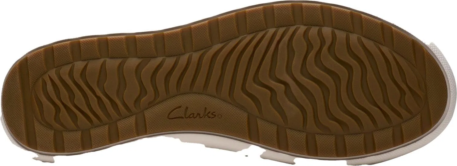 Мужские кроссовки Clarks Mapstone Lace, White Leather — фото 3