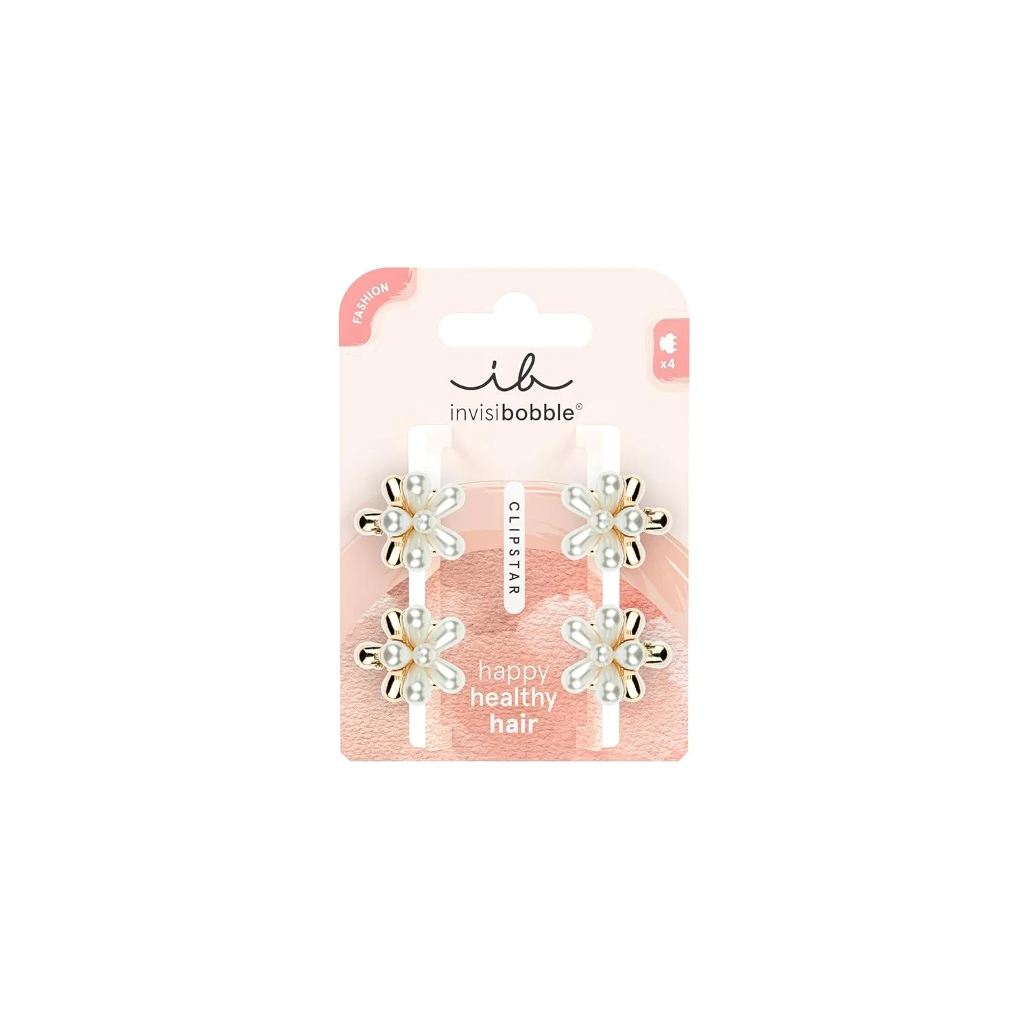 Набор заколок invisibobble Clipstar S Pearly Flower, 4 шт. Invisibobble