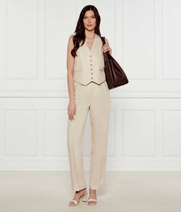 Кожаные сандалии с колонкой логан Lauren Ralph Lauren, желтый — фото 2