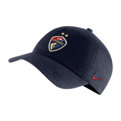 

Бейсболка Nike North Carolina Courage Heritage86 NWSL Soccer Cap, темно-синий