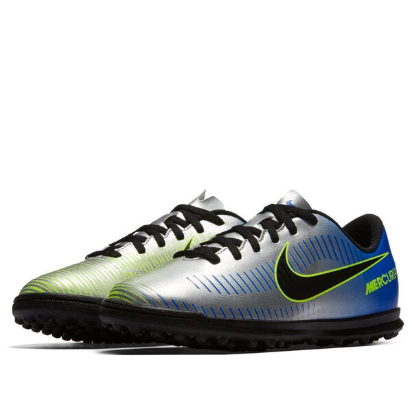 Кроссовки mercurialx victory 6 tf 'silver blue' Nike, серебряный — фото 3
