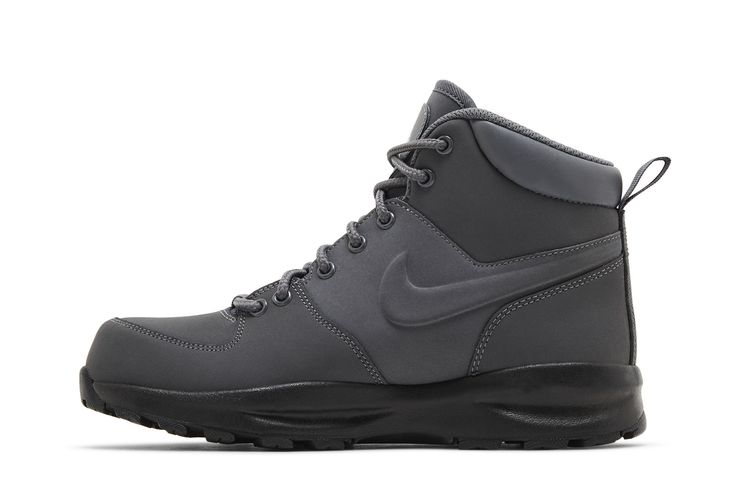 Кроссовки Manoa Leather GS 'Dark Grey', серый — фото 3