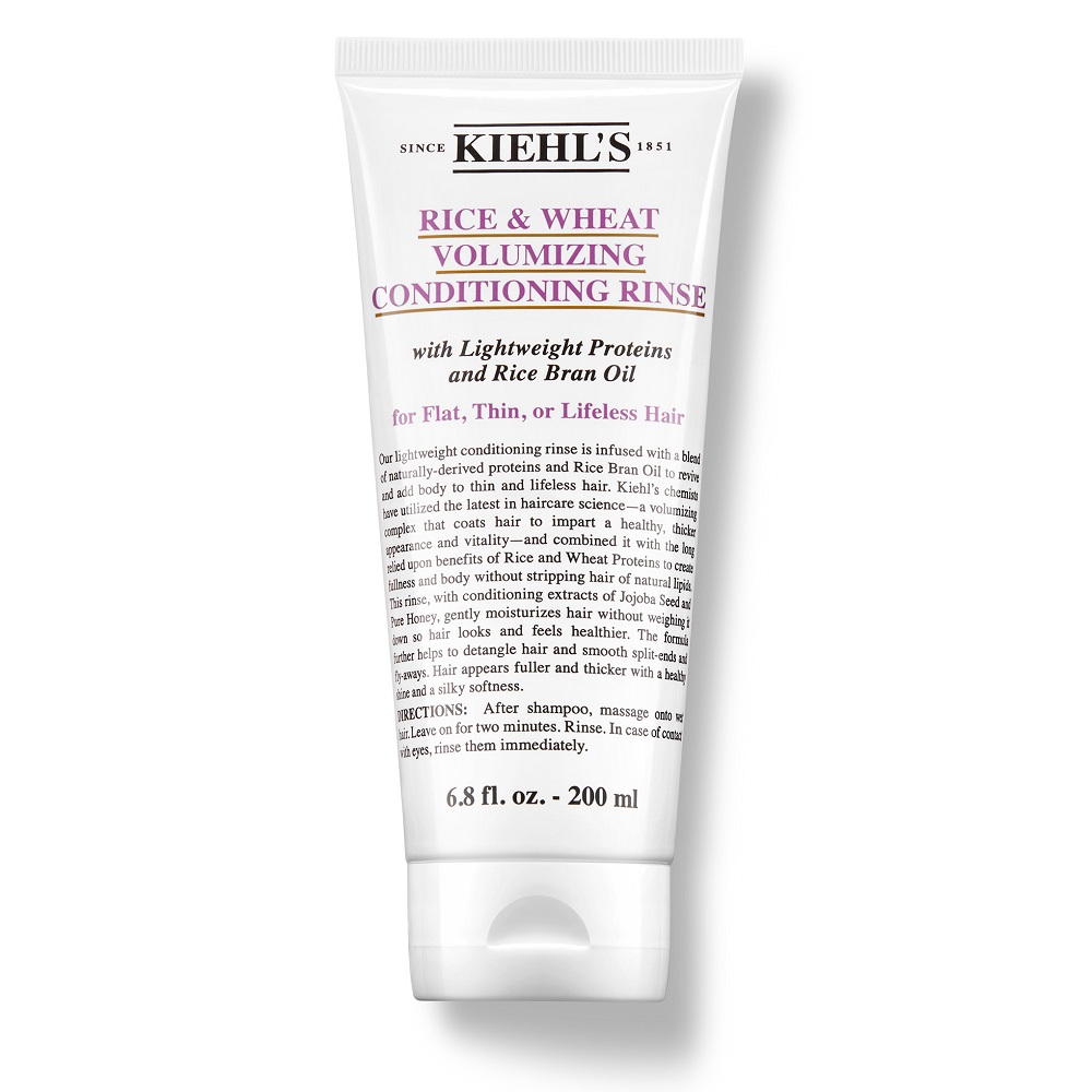 

Кондиционер для придания объема волосам rice & wheat volumizing conditioning rinse Kiehl'S, 200 мл