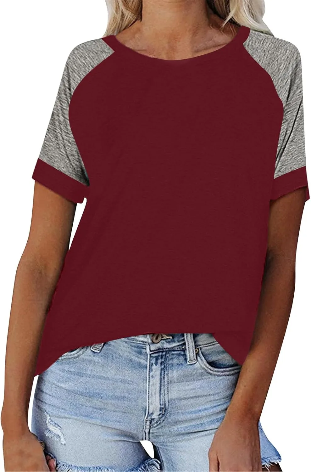 

Женская футболка с коротким рукавом Color Block для бега и тренировок