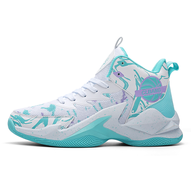 

GQWE Кроссовки баскетбольные высокие амортизирующие дышащие легкие Unisex 8805 White Moon, цвет 8805 White Moon