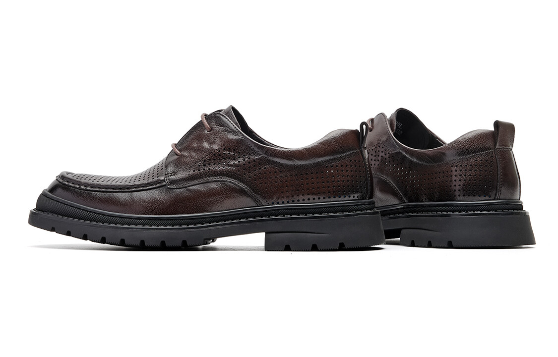 Туфли CВ°BANNER Dress Shoes Men Low-Top Brown — фото 4
