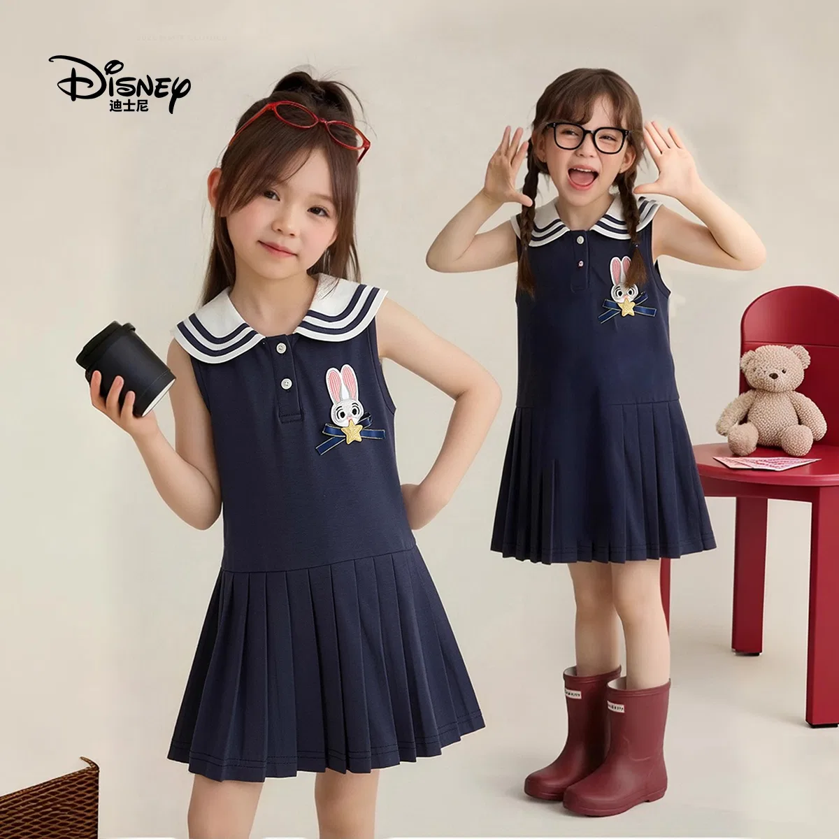 Платье Zootopia 2026 Summer Navy Blue детское Disney — фото 4
