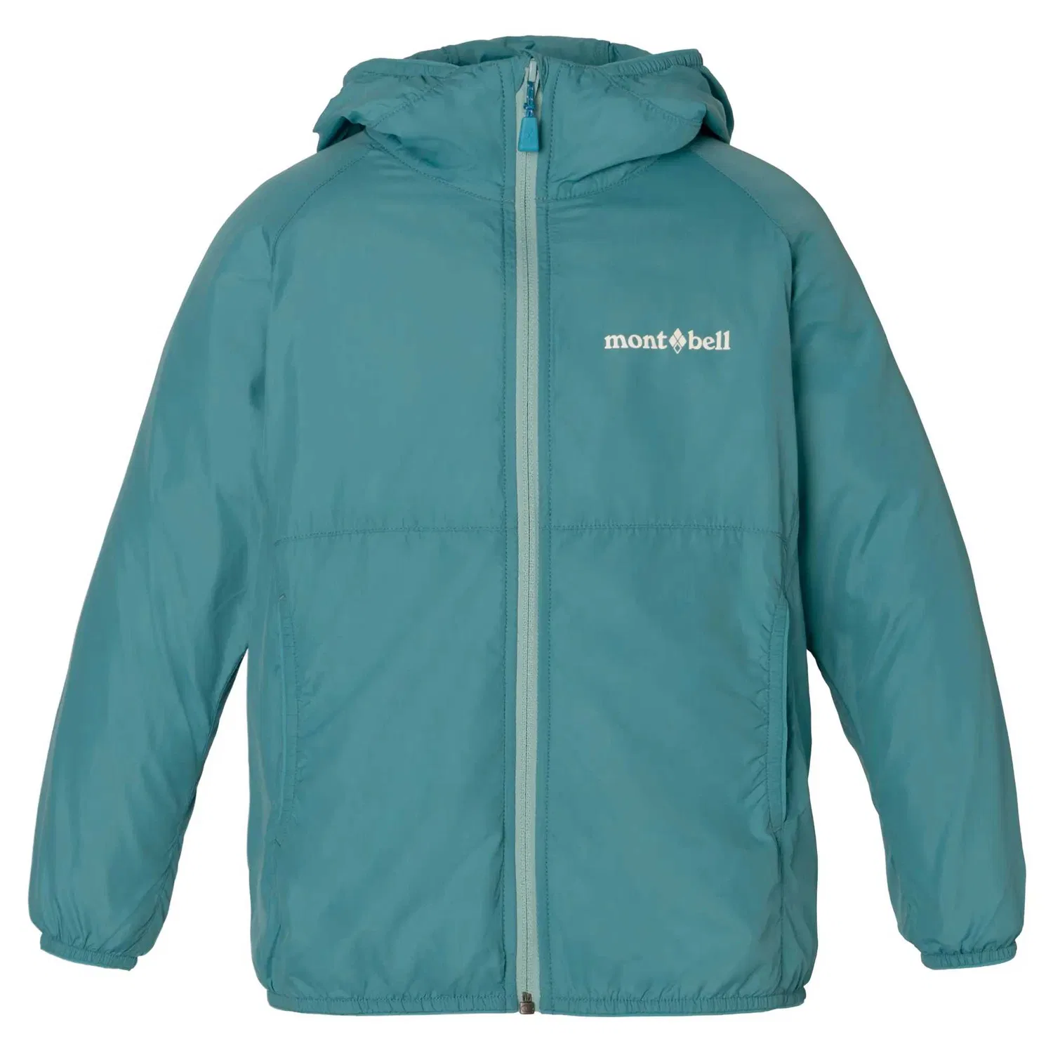 Детская куртка с капюшоном Moderate MONTBELL, TQ Turquoise Blue