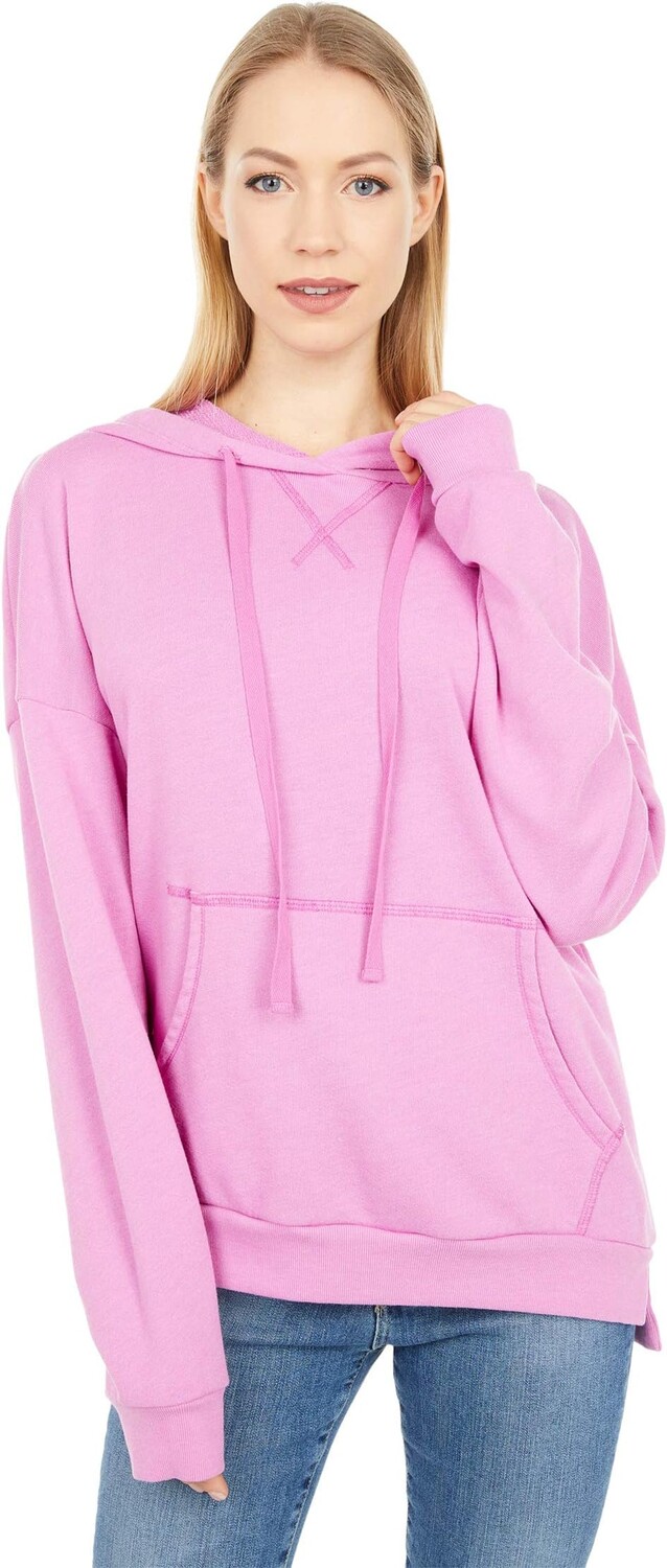 

Худи Michael Stars Zion High-Low Hoodie in Hermosa French Terry, цвет Fandango