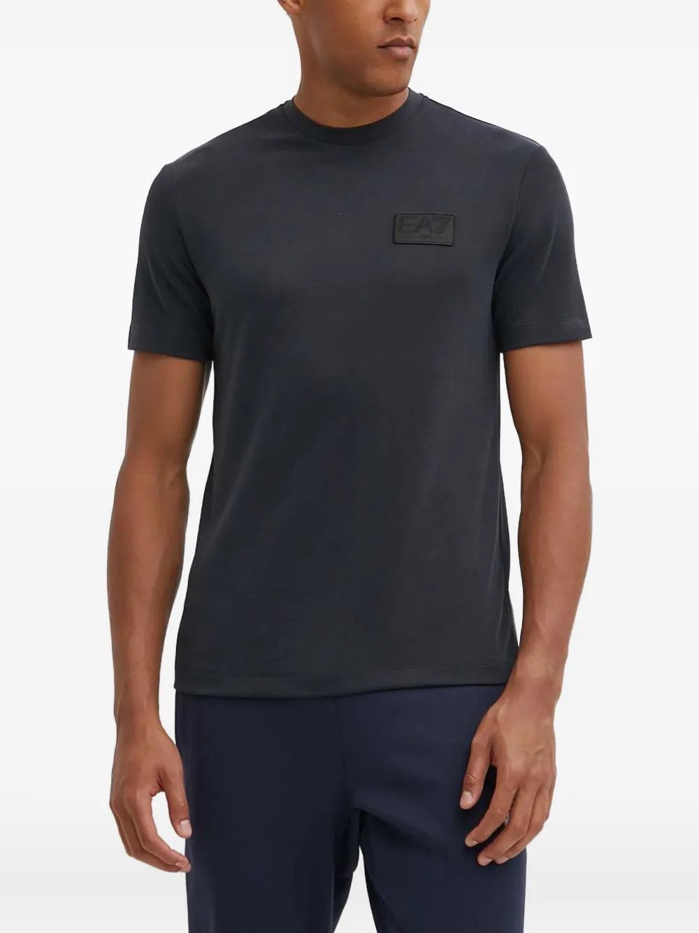 

Футболка с нашивкой-логотипом Ea7 Emporio Armani, синий